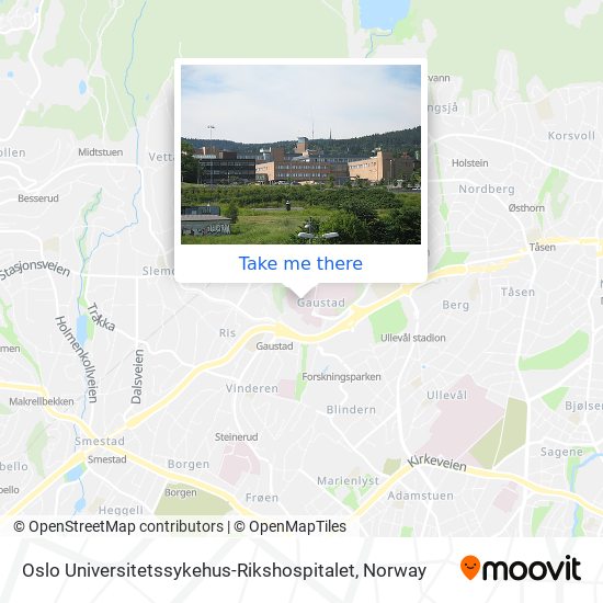 Oslo Universitetssykehus-Rikshospitalet map