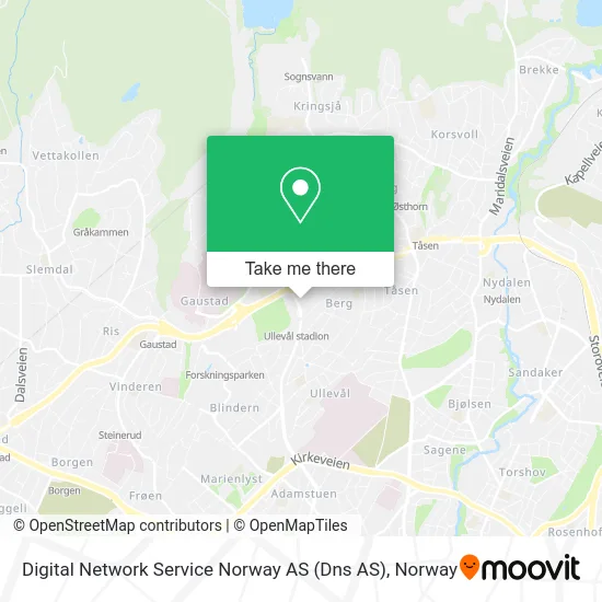 Digital Network Service Norway AS (Dns AS) map