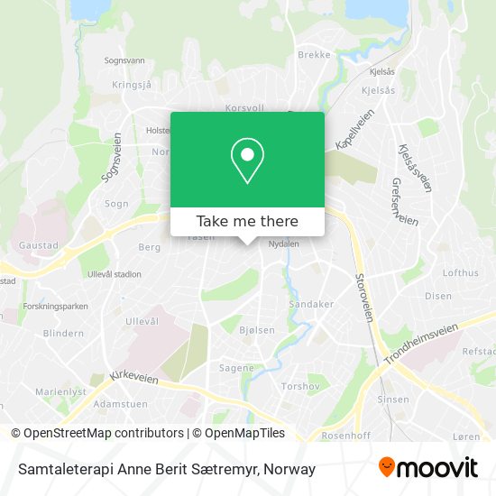 Samtaleterapi Anne Berit Sætremyr map