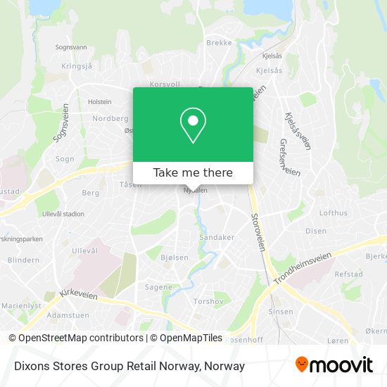 Dixons Stores Group Retail Norway map