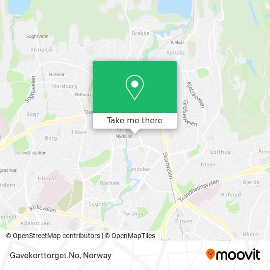 Gavekorttorget.No map