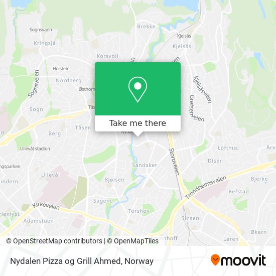 Nydalen Pizza og Grill Ahmed map