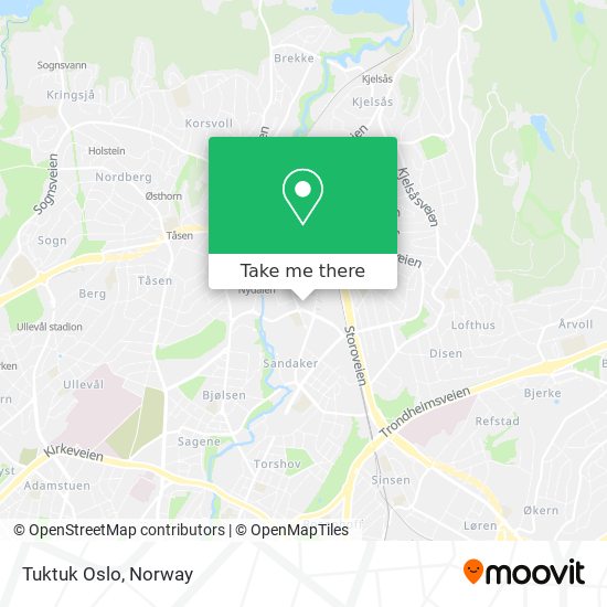 Tuktuk Oslo map