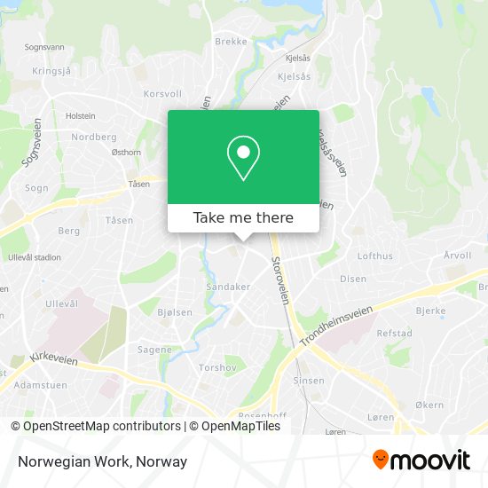 Norwegian Work map