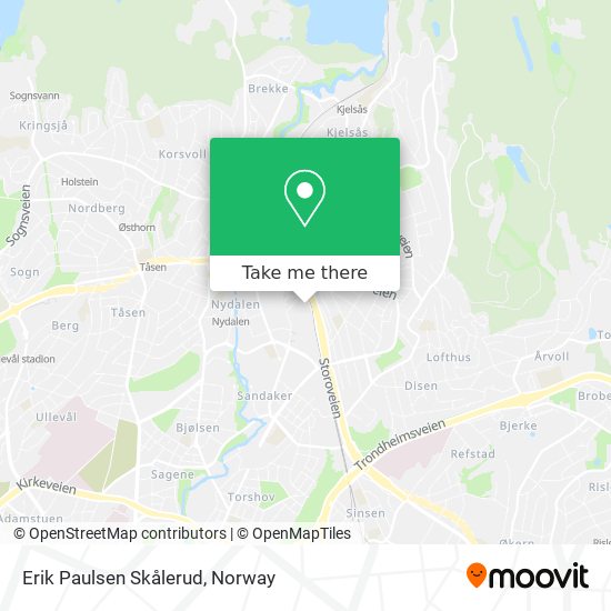 Erik Paulsen Skålerud map
