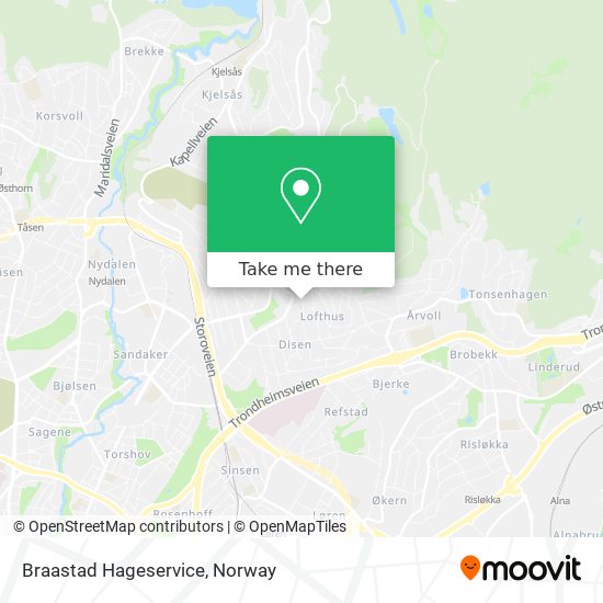 Braastad Hageservice map