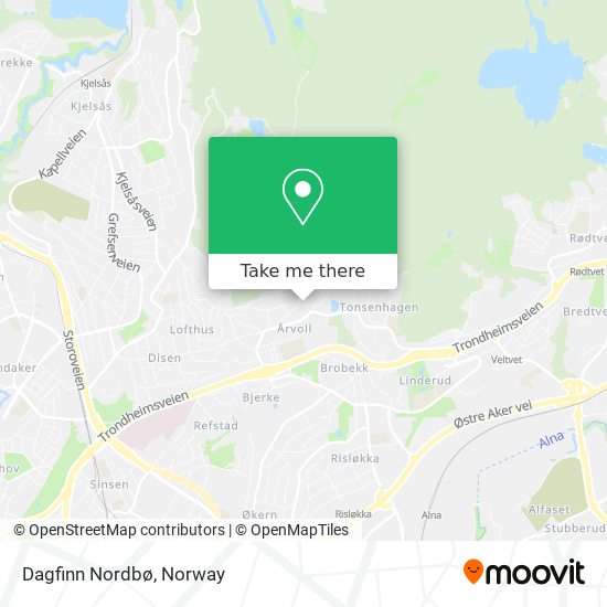 Dagfinn Nordbø map