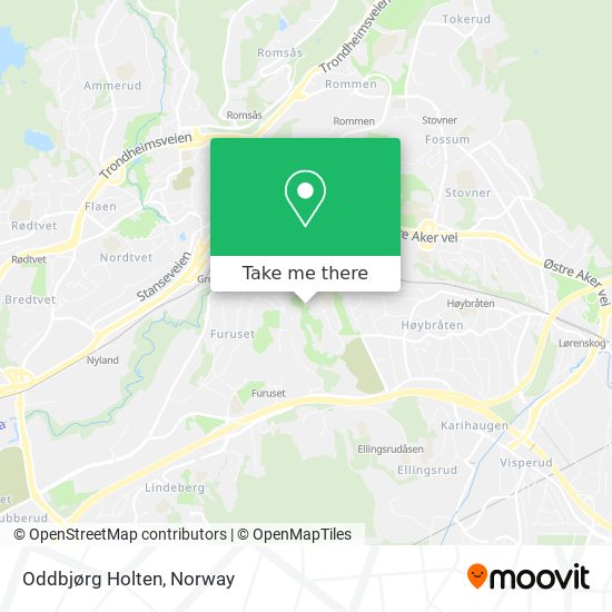 Oddbjørg Holten map