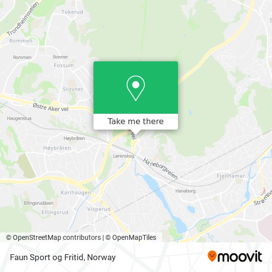 Faun Sport og Fritid map