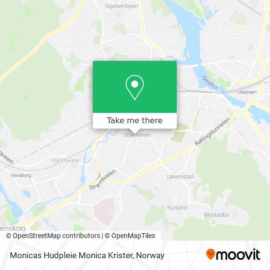 Monicas Hudpleie Monica Krister map