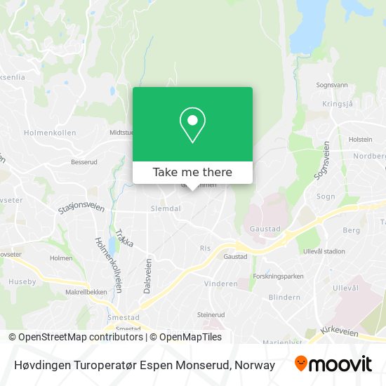 Høvdingen Turoperatør Espen Monserud map