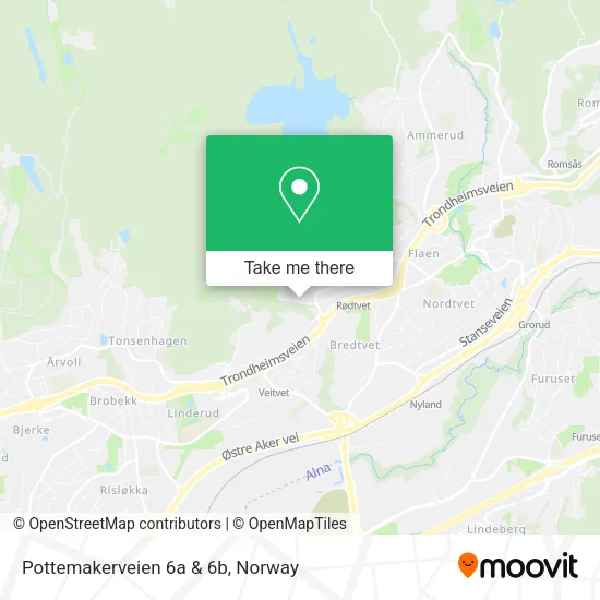 Pottemakerveien 6a & 6b map