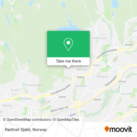 Rødtvet Sjakk map