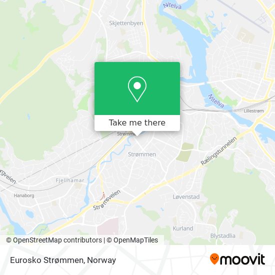 Eurosko Strømmen map