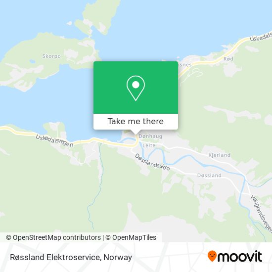 Røssland Elektroservice map