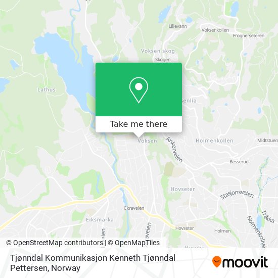 Tjønndal Kommunikasjon Kenneth Tjønndal Pettersen map