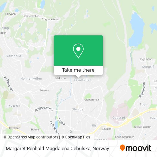 Margaret Renhold Magdalena Cebulska map