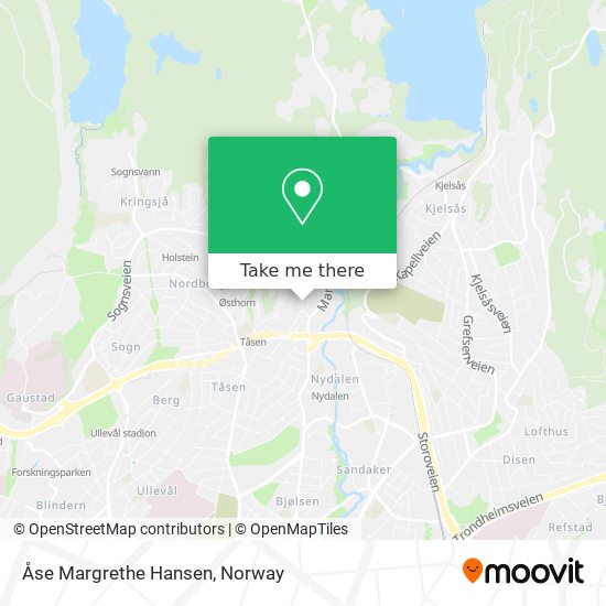 Åse Margrethe Hansen map