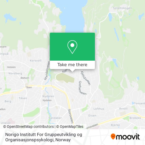 Norigo Institutt For Gruppeutvikling og Organisasjonspsykologi map