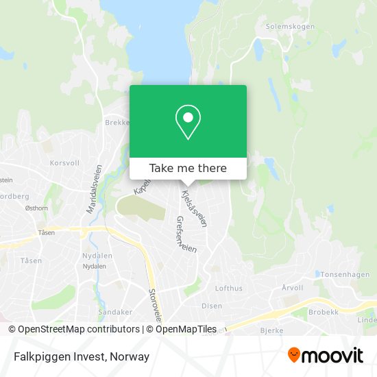 Falkpiggen Invest map