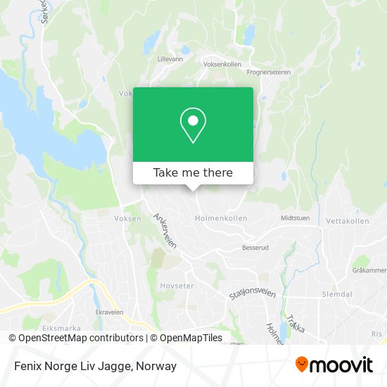 Fenix Norge Liv Jagge map