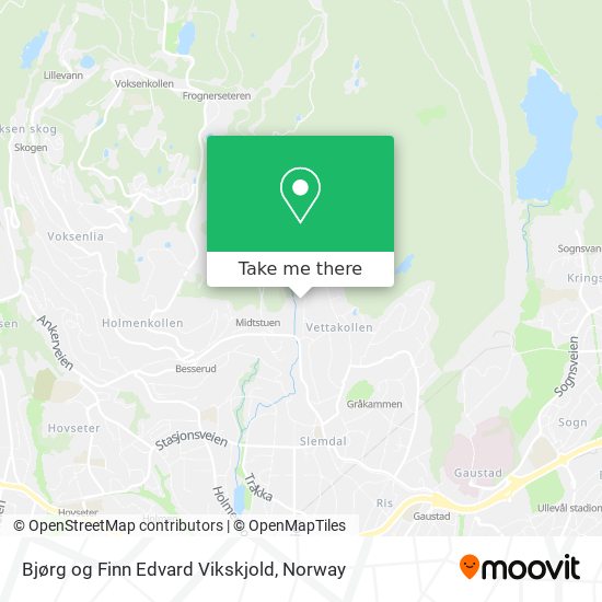 Bjørg og Finn Edvard Vikskjold map