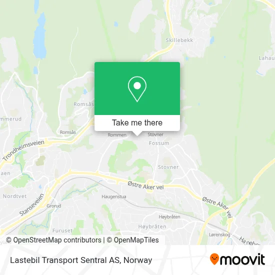 Lastebil Transport Sentral AS map