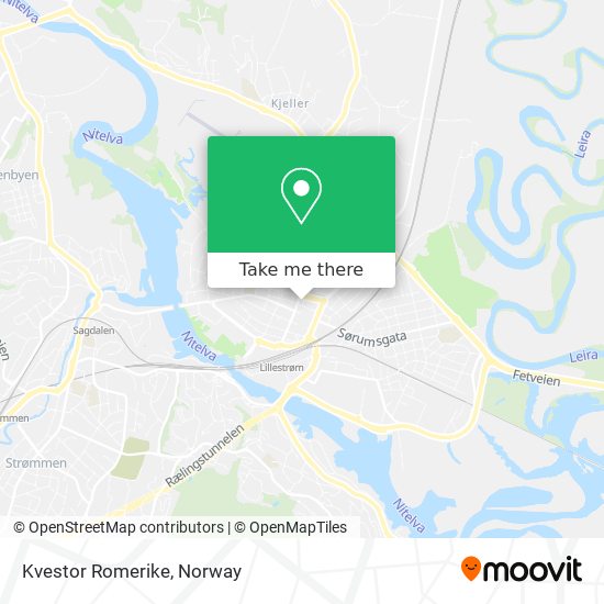 Kvestor Romerike map