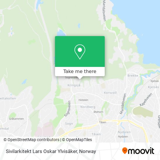 Sivilarkitekt Lars Oskar Ylvisåker map