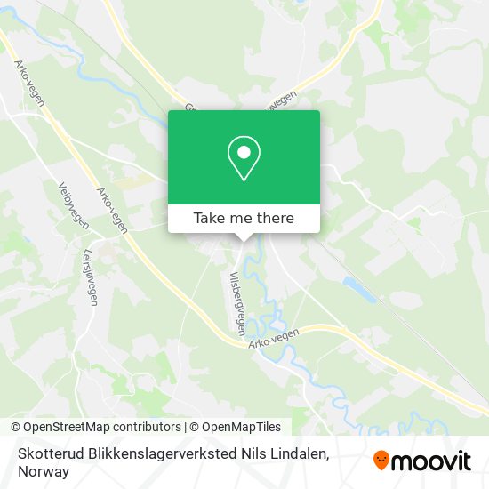 Skotterud Blikkenslagerverksted Nils Lindalen map