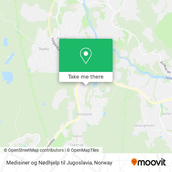 Medisiner og Nødhjelp til Jugoslavia map