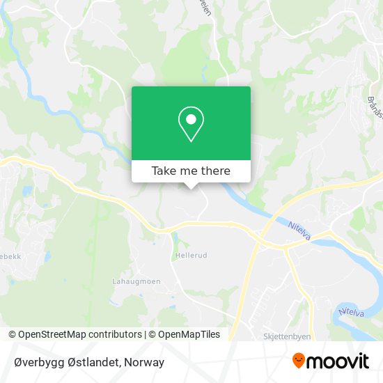 Øverbygg Østlandet map