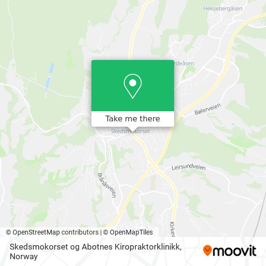 Skedsmokorset og Abotnes Kiropraktorklinikk map