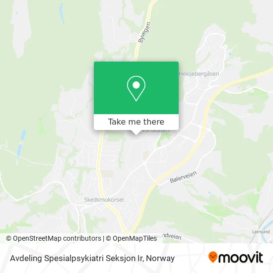 Avdeling Spesialpsykiatri Seksjon Ir map