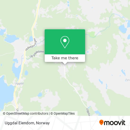 Uggdal Eiendom map