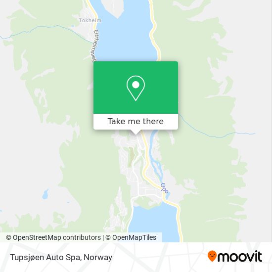 Tupsjøen Auto Spa map