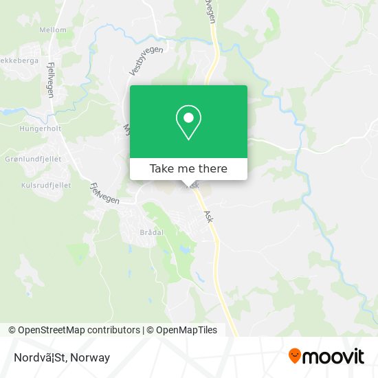 Nordvã¦St map