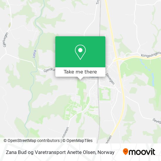 Zana Bud og Varetransport Anette Olsen map