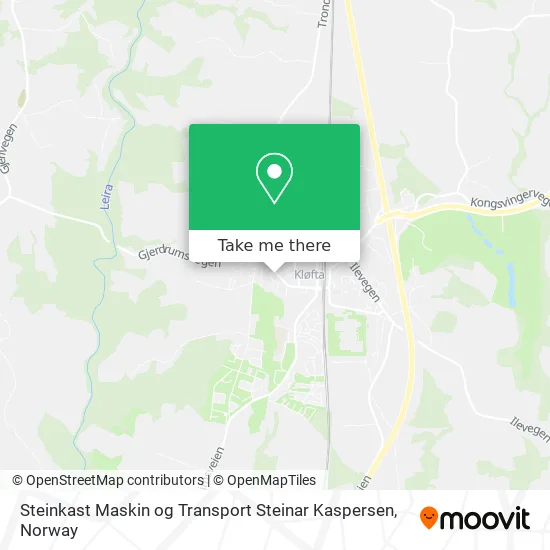 Steinkast Maskin og Transport Steinar Kaspersen map
