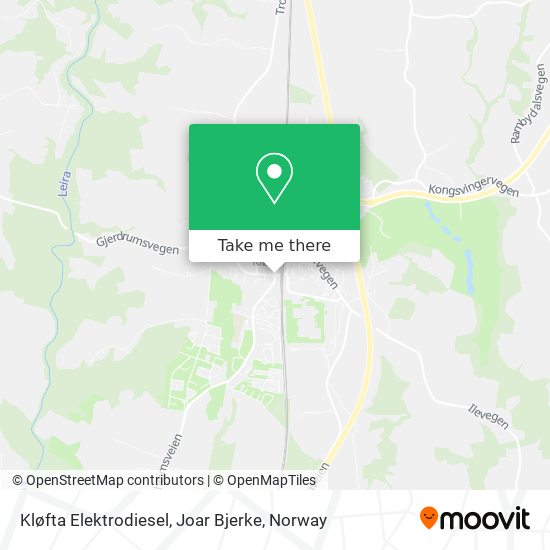 Kløfta Elektrodiesel, Joar Bjerke map