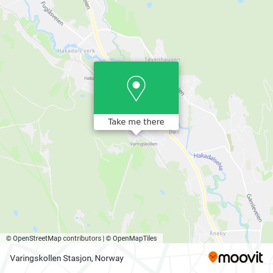 Varingskollen Stasjon map