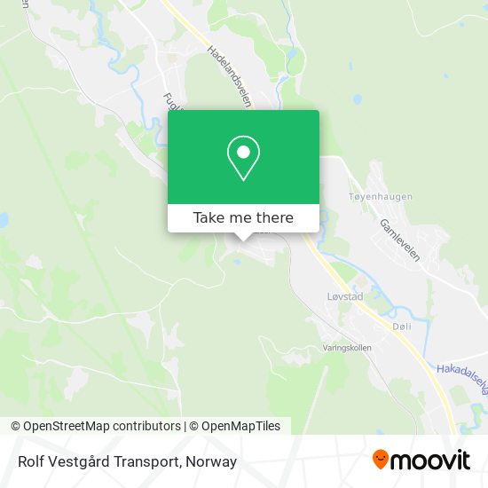 Rolf Vestgård Transport map
