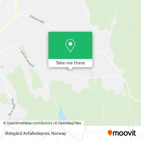 Ødegård Avfallsdeponi map
