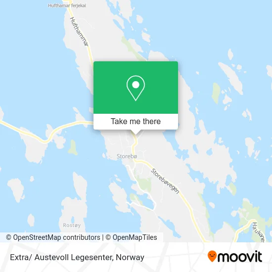 Extra/ Austevoll Legesenter map