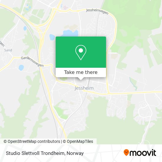 Studio Slettvoll Trondheim map