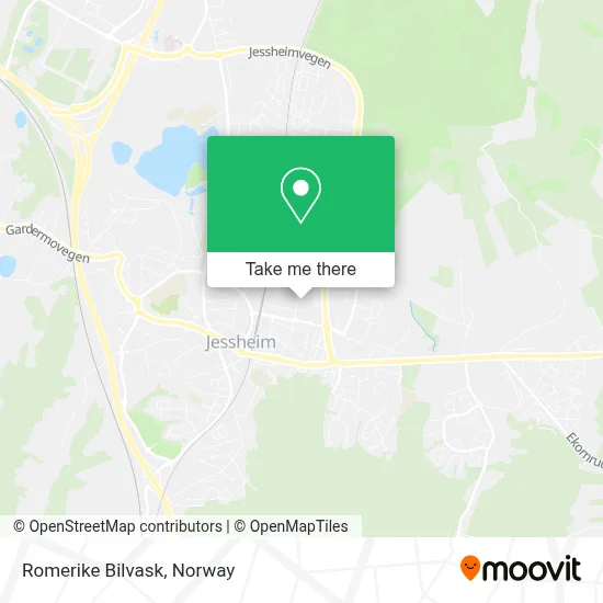 Romerike Bilvask map