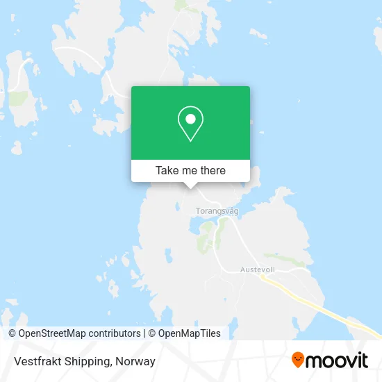 Vestfrakt Shipping map