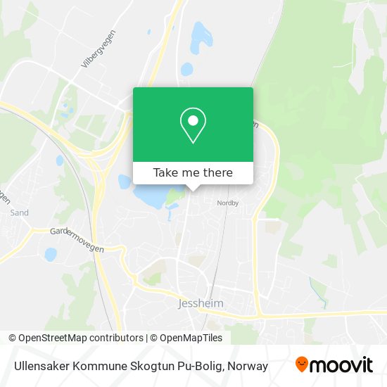 Ullensaker Kommune Skogtun Pu-Bolig map