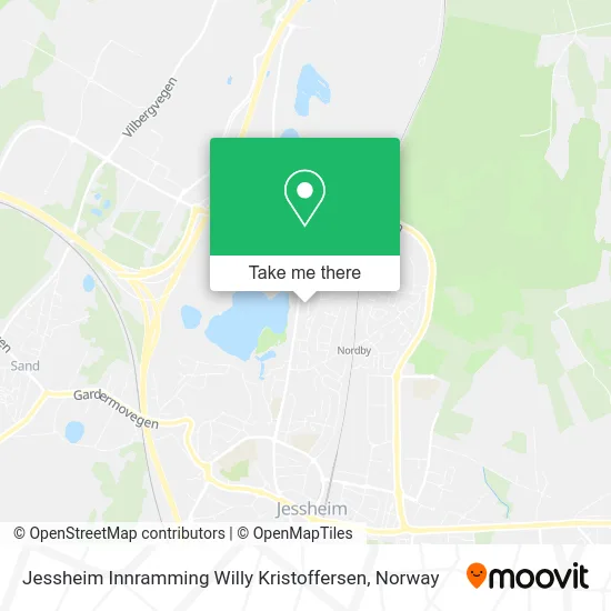 Jessheim Innramming Willy Kristoffersen map