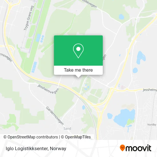 Iglo Logistikksenter map